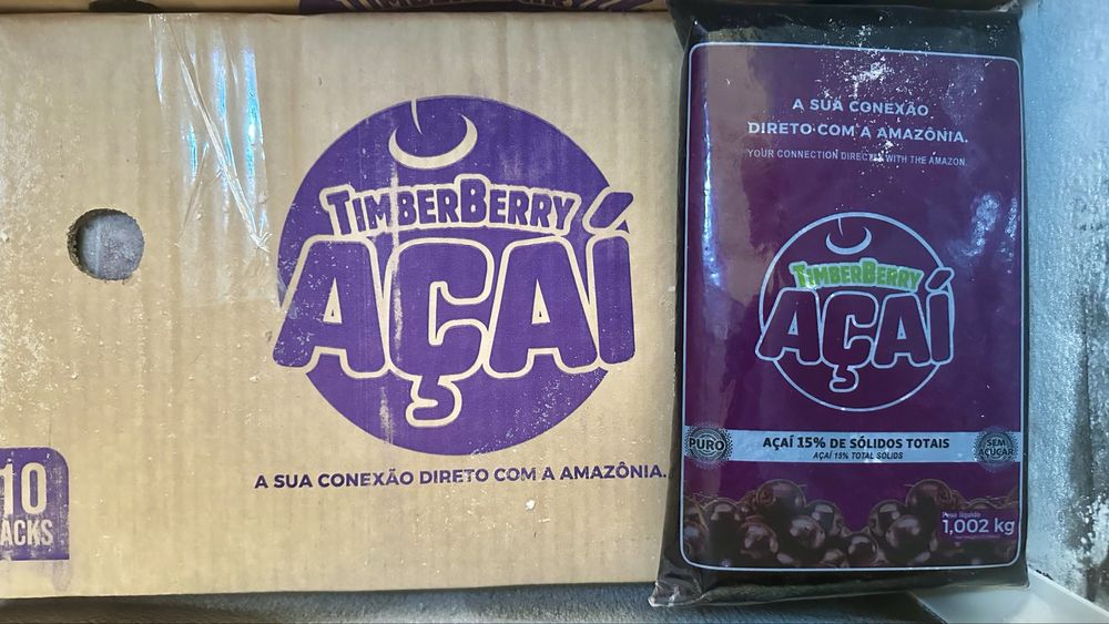 Açaí em polpa 15% de solidos TimberBerry