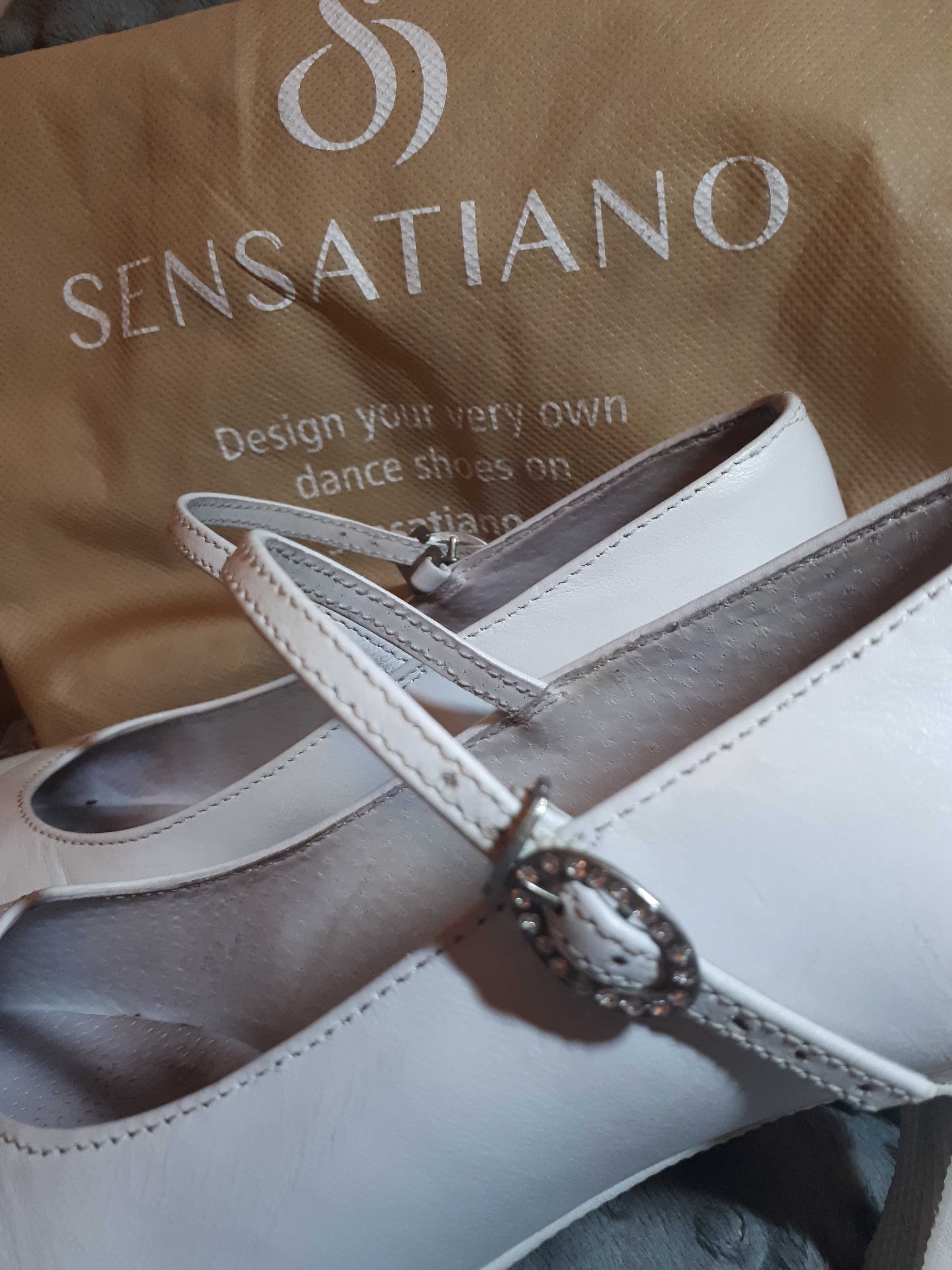 Buty ślubne, taneczne, Sensatiano. Wygodne