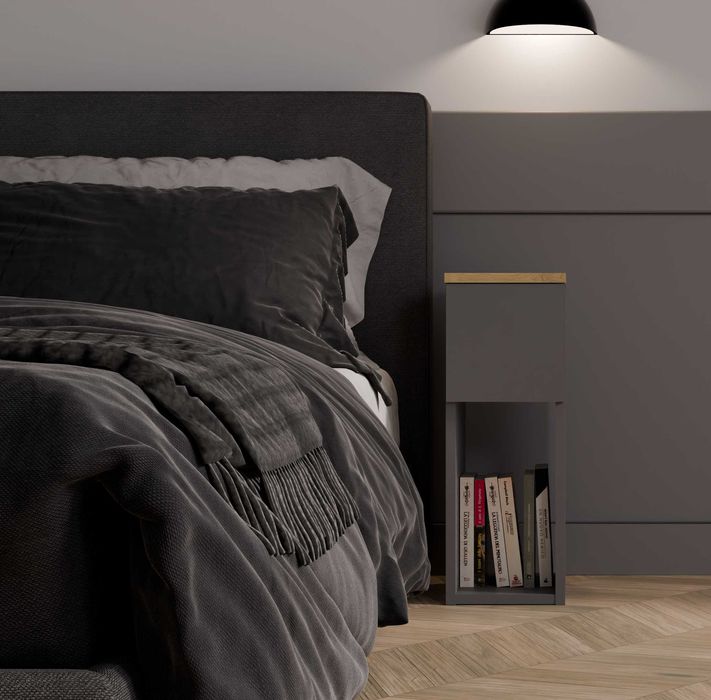 SZAFKA NOCNA GALAX 20 1S Stolik Nocny z Szufladą Sypialni RÓŻNE KOLORY