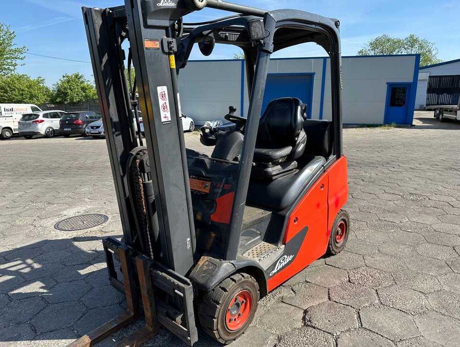 WÓZEK widłowy LINDE H16T ROK 2017 Triplex GAZ półkabina