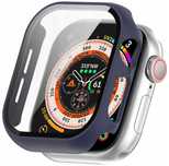 Etui ochronne + Szkło hartowane 2w1 APPLE WATCH 10 44 MM  GRANATOWY