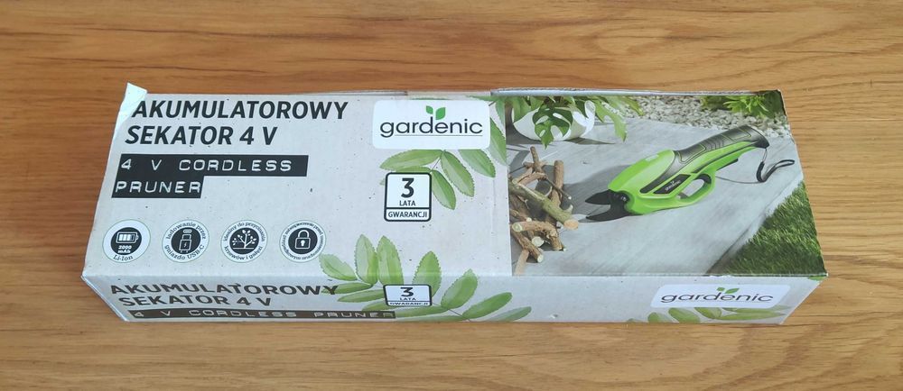 Sekator ogrodowy akumulatorowy uniwersalny Gardenic Nowy