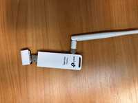 WiFi адаптер для ПК и ноутбука TP-LINKTL-WN722N, USB, с антенной