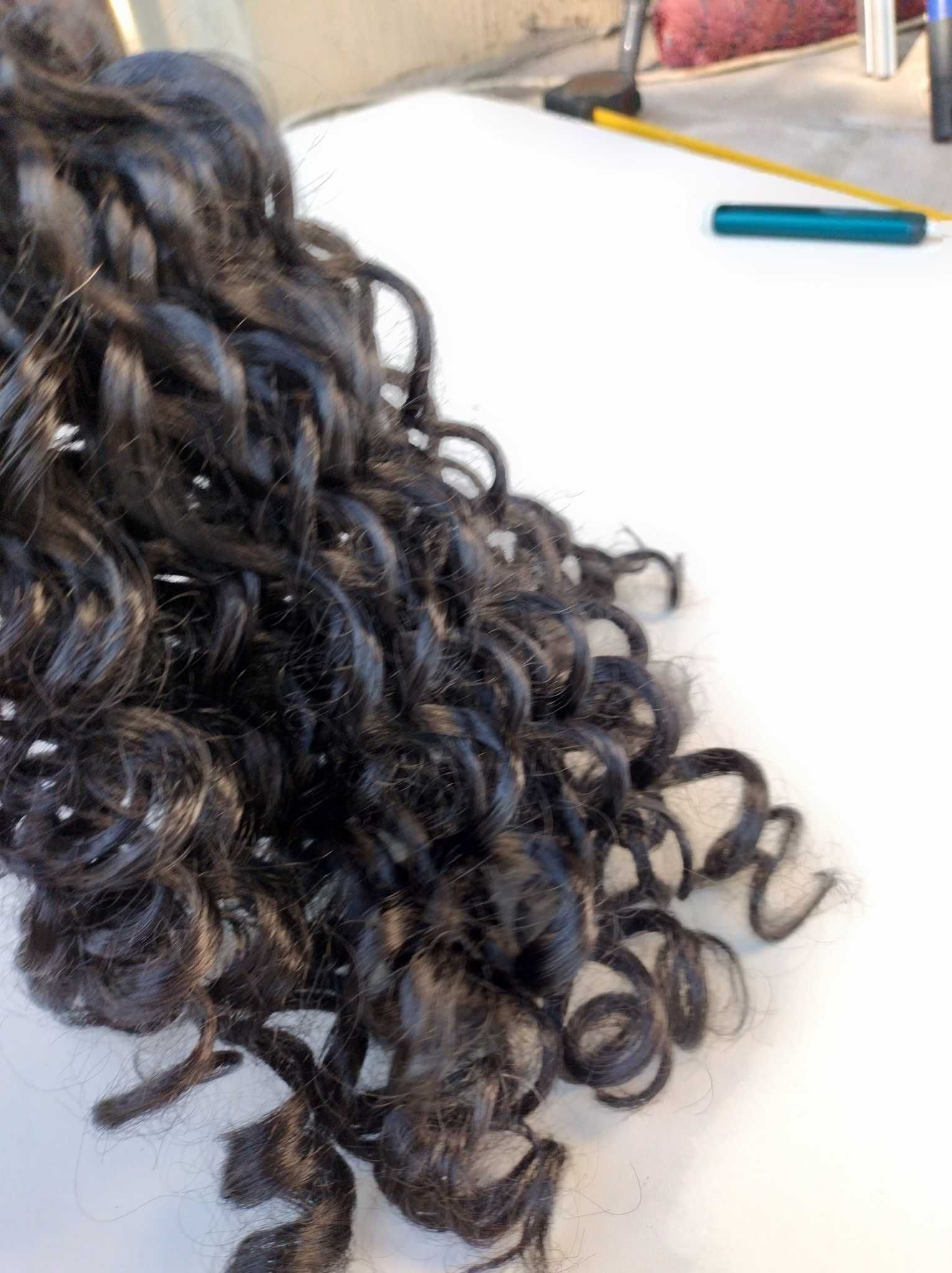Zestaw włosów Clip in ok 57 cm 100 gramowy 8 częściowy #1b /291