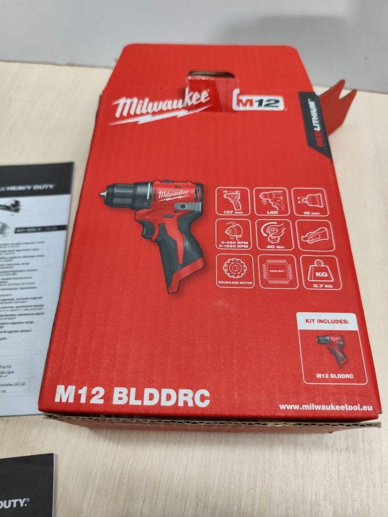 Milwaukee M12 BLDDRC/ Мілвоке оригінал безщітковий щур/