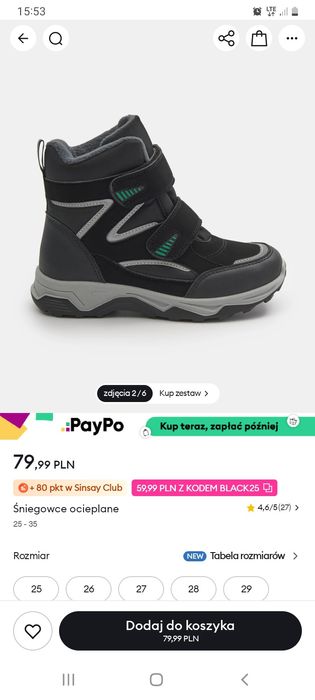 Buty zimowe śniegowce