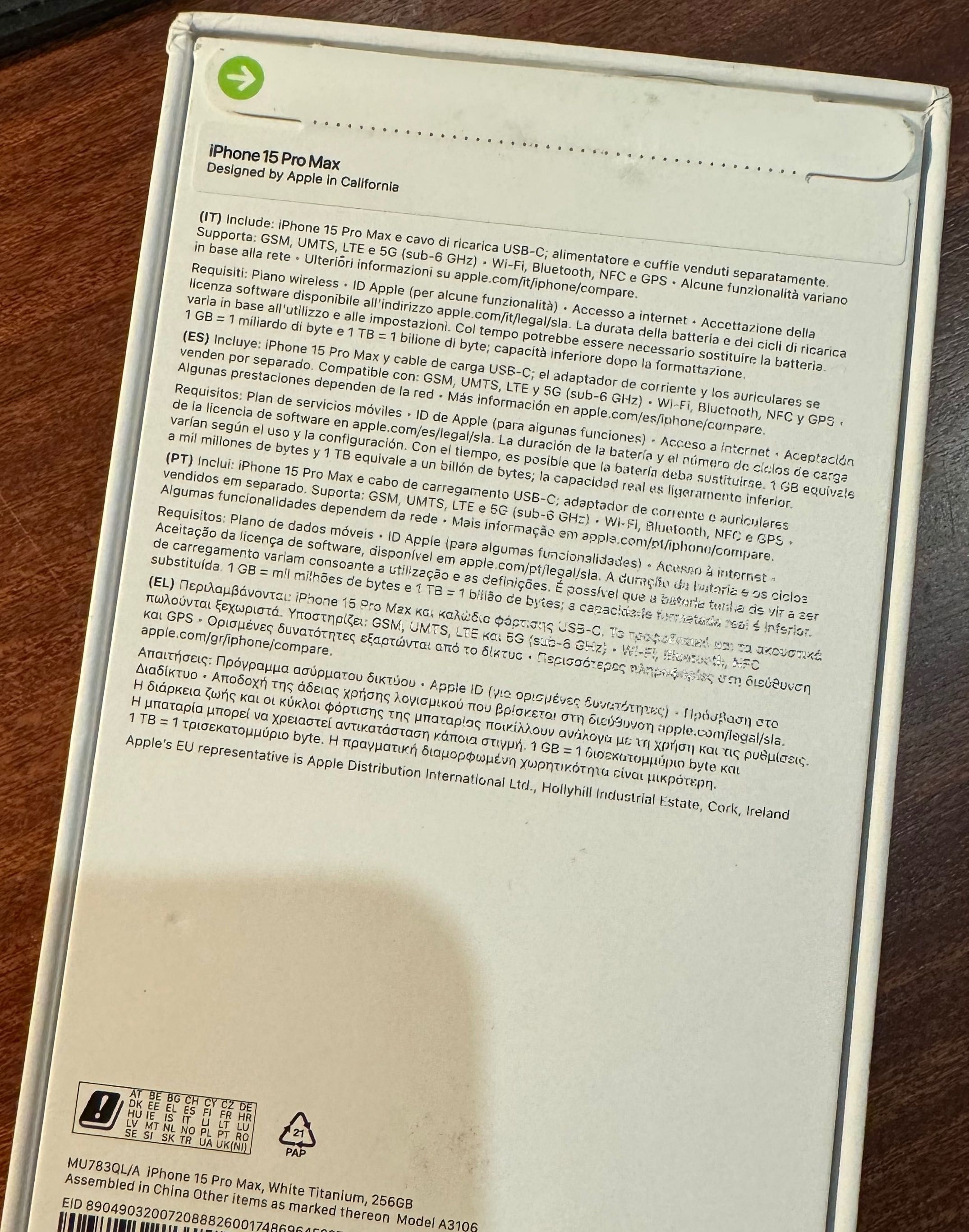 IPHONE 15 PRO MAX de 256gb ou 512gb novos para entrega rápida