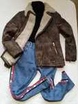 New Look vintage kurtka/kożuszek/ramoneska biker skóra naturalna 36/38