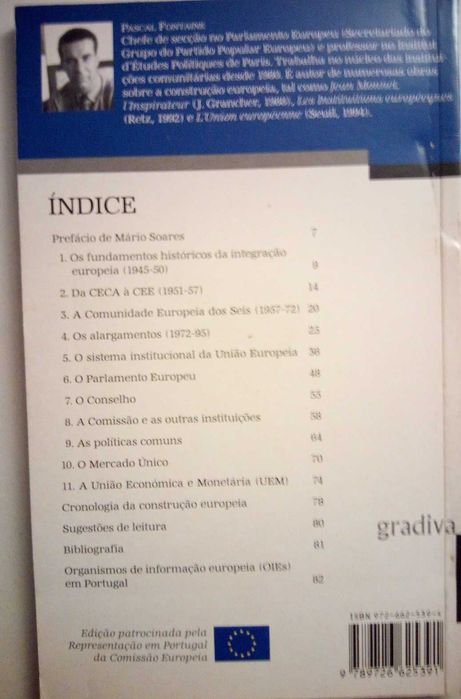 A Construção Europeia de 1945 aos Nossos Dias, de Pascal Fontaine