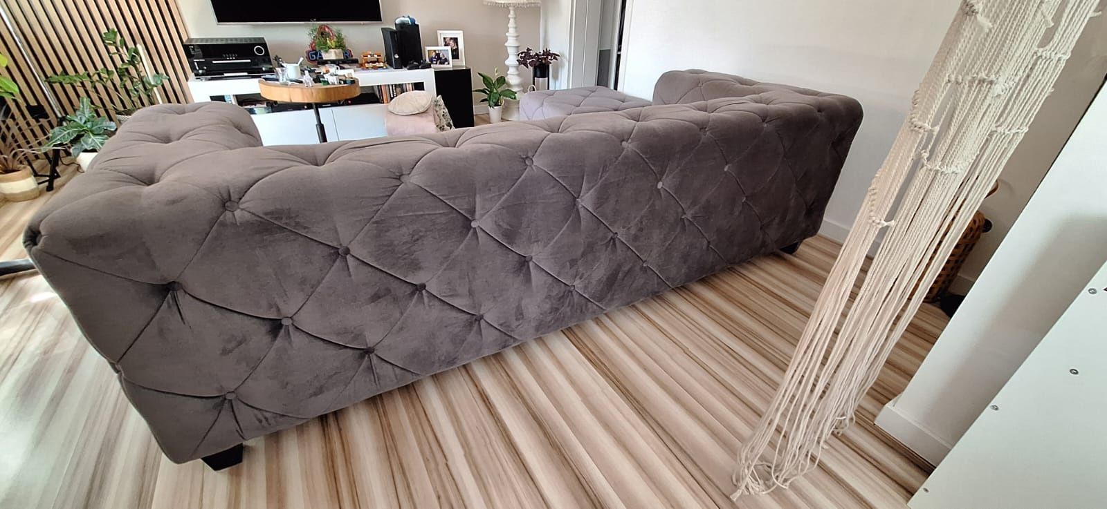 Sofa+pufa komplet bez funkcji spania
