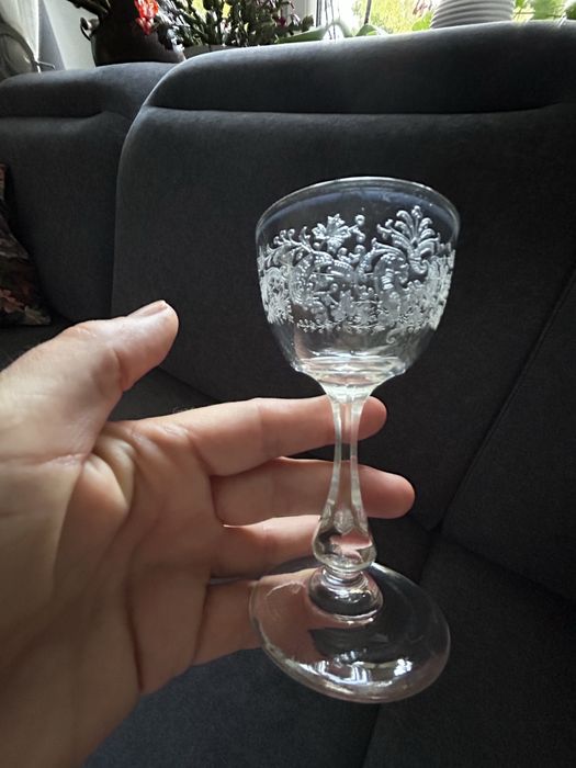 Kryształowe kieliszki do nalewki - likieru 2 szt