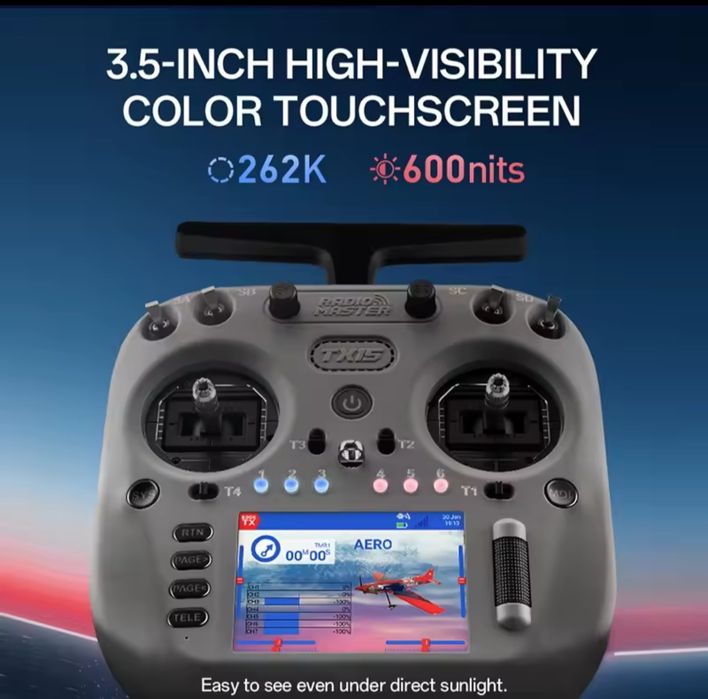 Radiomaster TX15 ELRS yellow rink grey blue