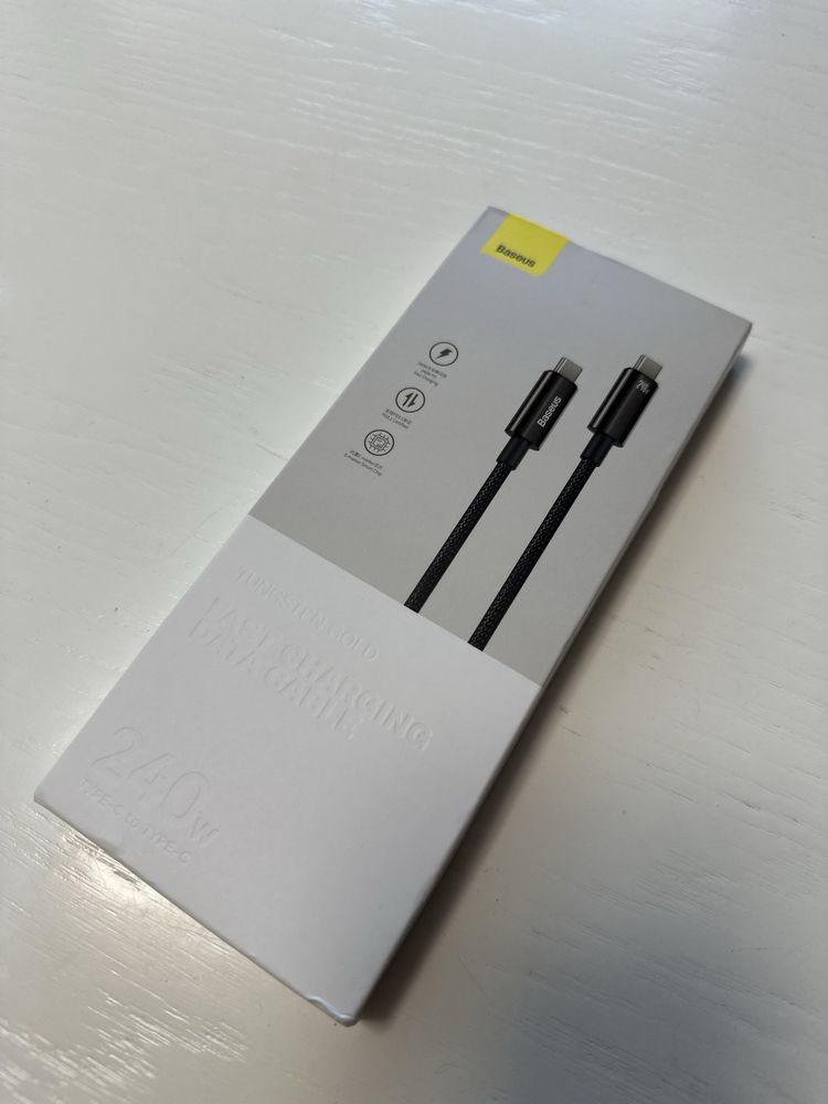 Кабель Usb Type C Baseus, PD 240w 1m