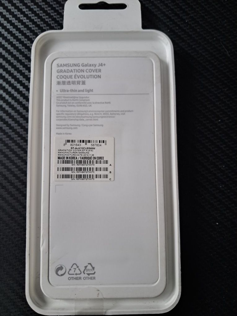 Oryginalne etui na telefon Samsung J4+