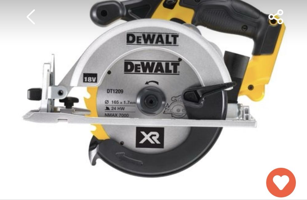 Nowa piła tarczowa Dewalt dcs 391 body plus nowa bateria 5.0
