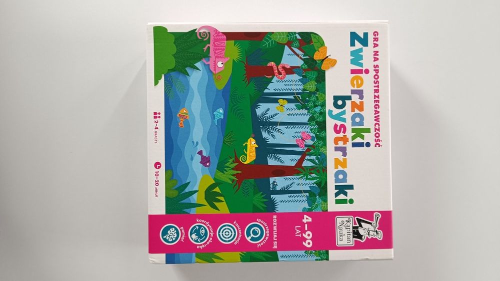 Zwierzaki bystrzaki - gra planszowa na spostrzegawczość