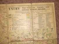 Przedwojenna mapa Tatr oprac. T. Zwoliński