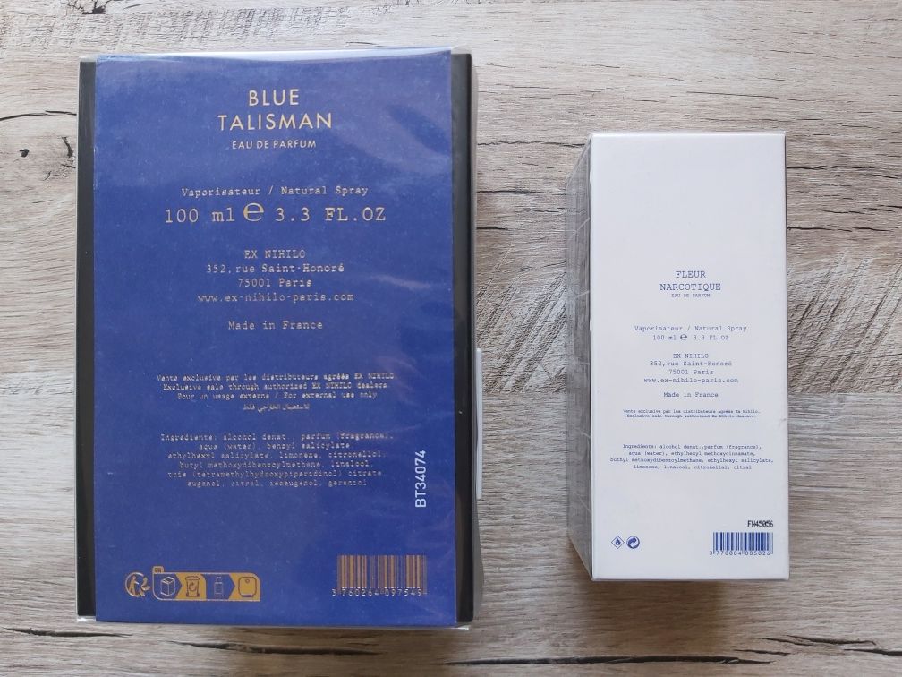 Ex Nihilo Blue Talisman 100 мл/Ex Nihilo Fleur Narcotique 100 мл