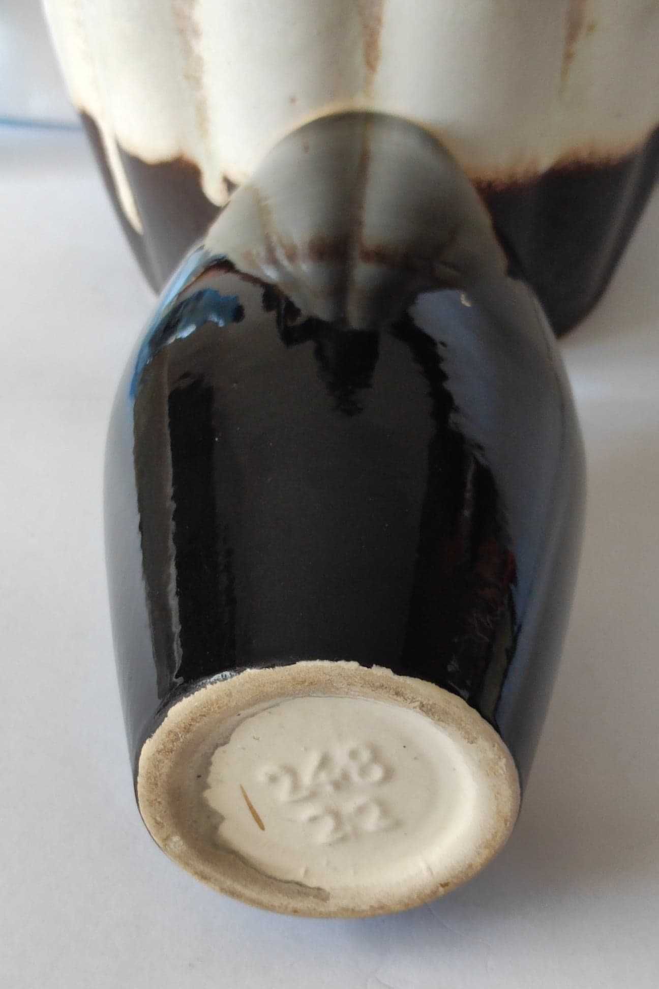 Stara ceramika wazon ręcznie zdobiony Scheurich 248-22 Design WGP