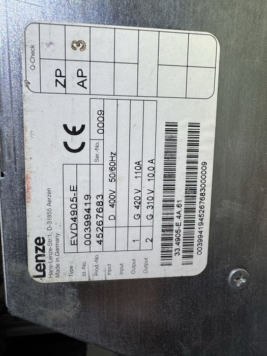 Lenze EVD 4905 Привід постійного струму.  (Привод постоянного тока)