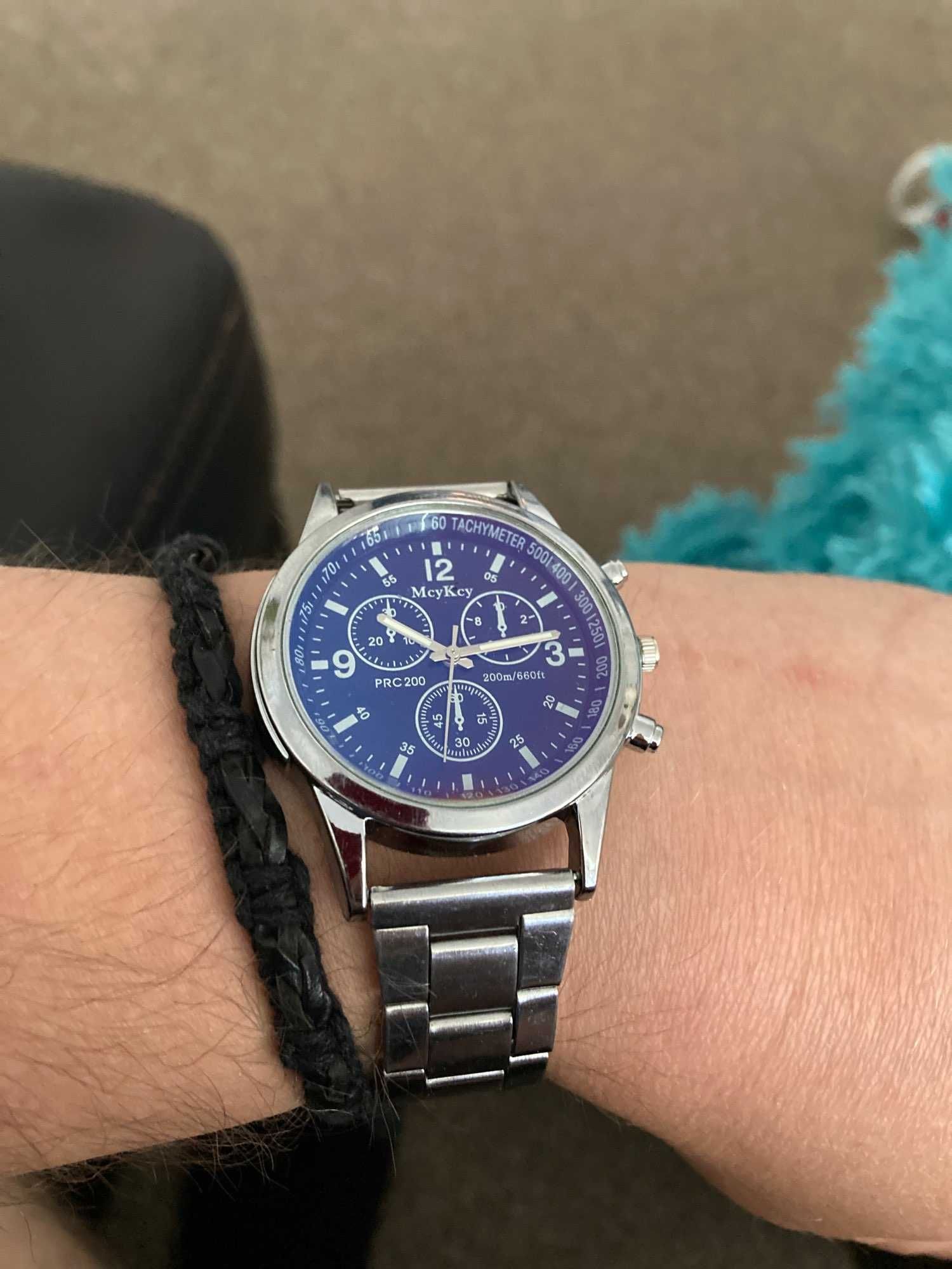 Srebrny zegarek dla mężczyzn, Rolegio Masculino
