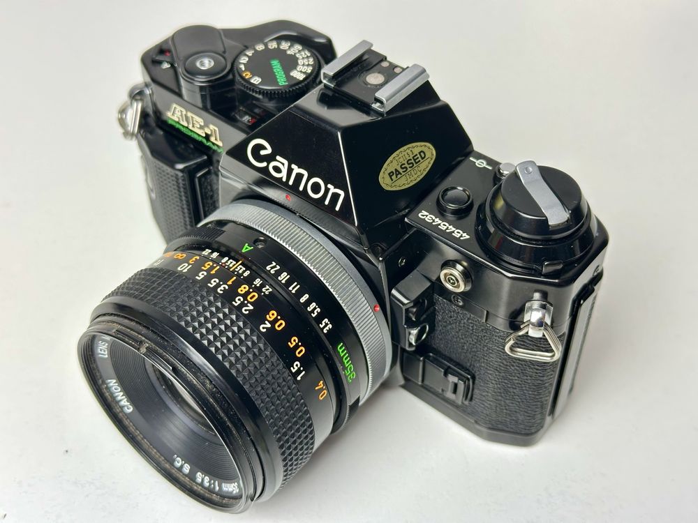 Canon AE-1 Program + FD 35mm f/3.5 S.C. | Kolekcjonerski zestaw