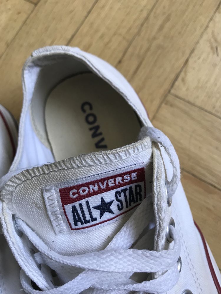 Trampki Converse 37.5 białe niskie oryginalne bdb stan klasyk