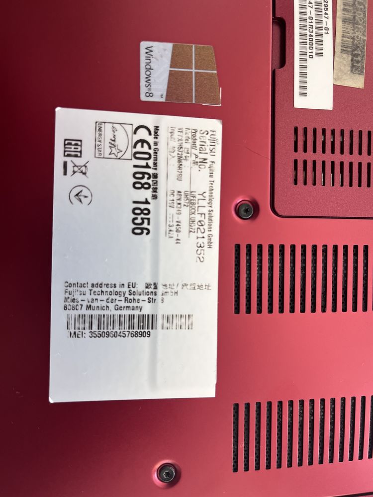 Ноутбук Fujitsu lifebook uh572 13.3" i5 3337u