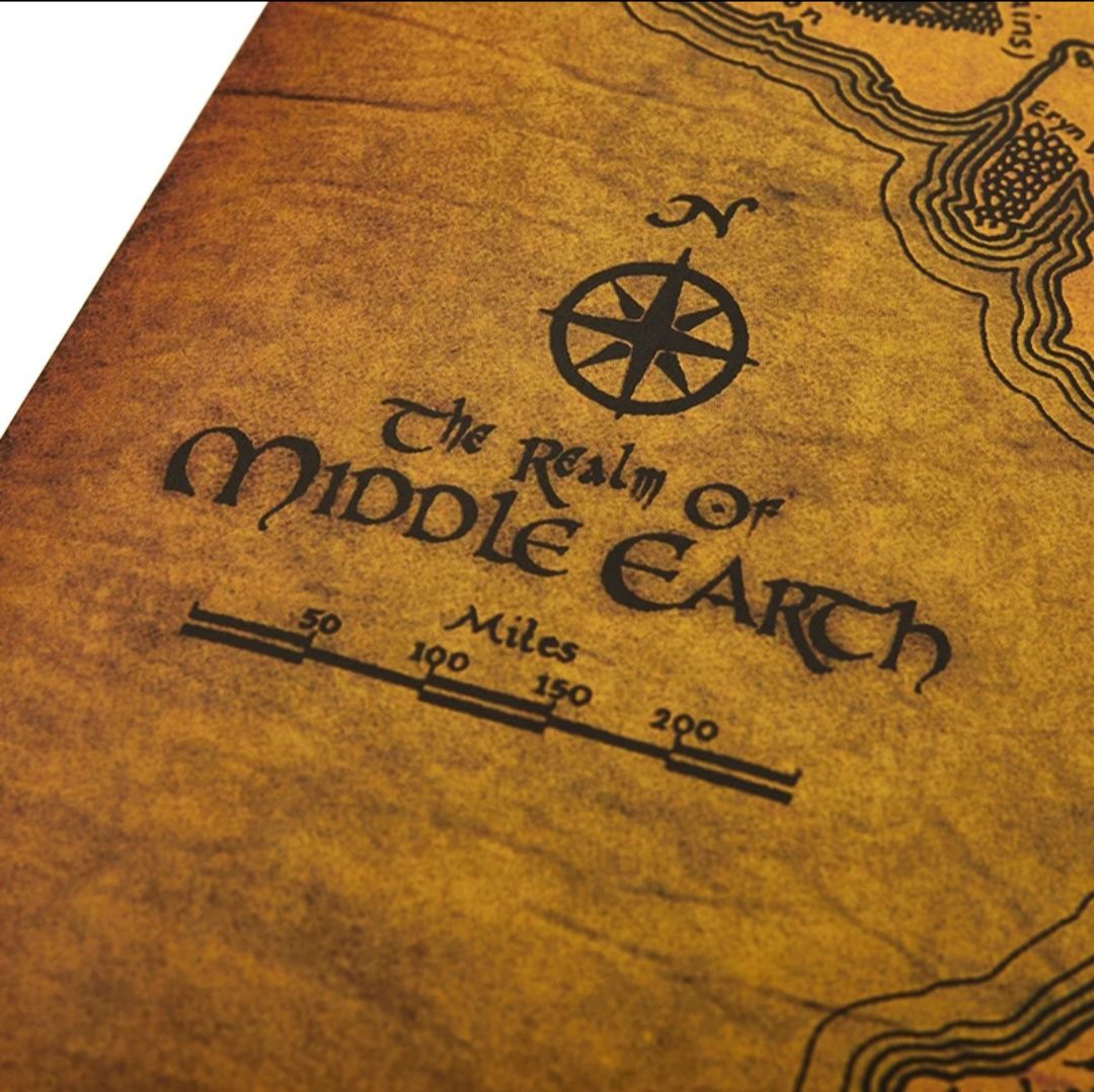Mapa Śródziemie/Middle Earth, Tolkien