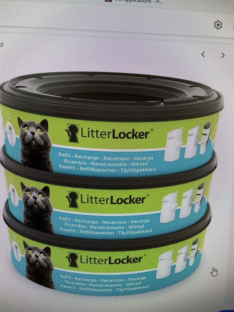 Pojemnik/kosz na żwirek LitterLocker Design + 3 wkłady