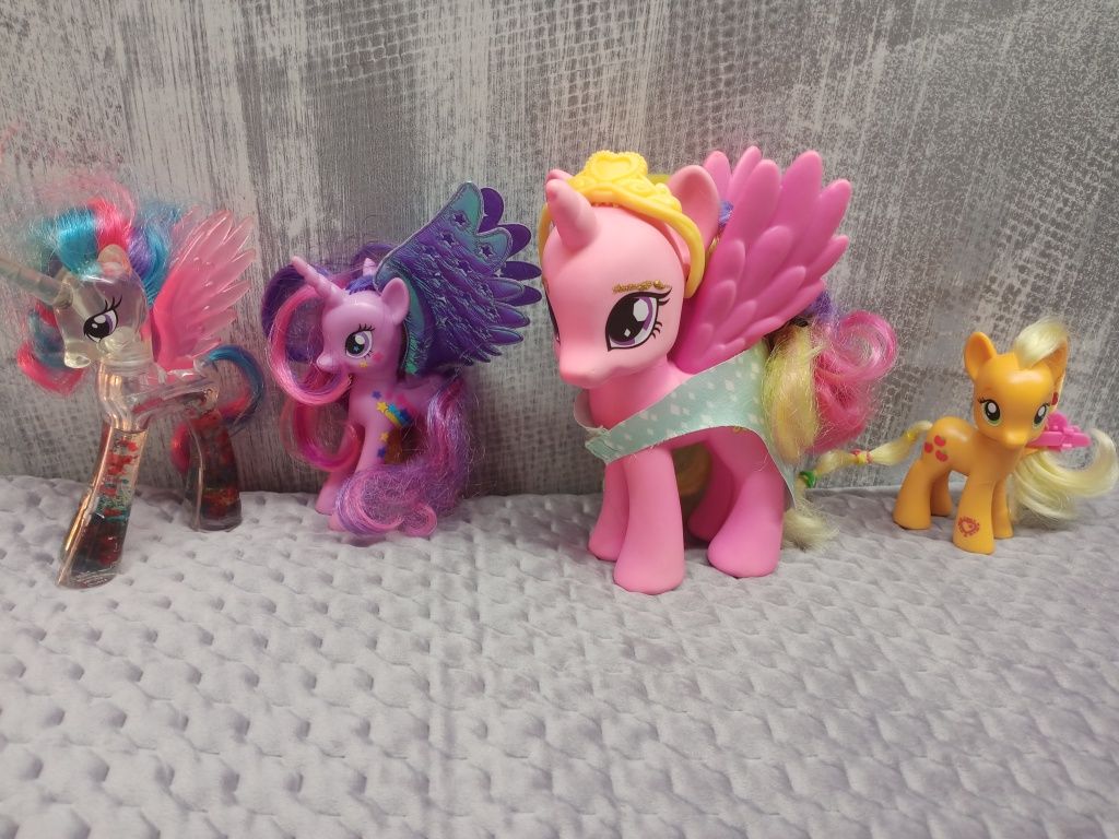 Kucyki My Little Pony Twilight Sparkle,Cadance,Rarity,Pinkie Pie 10szt