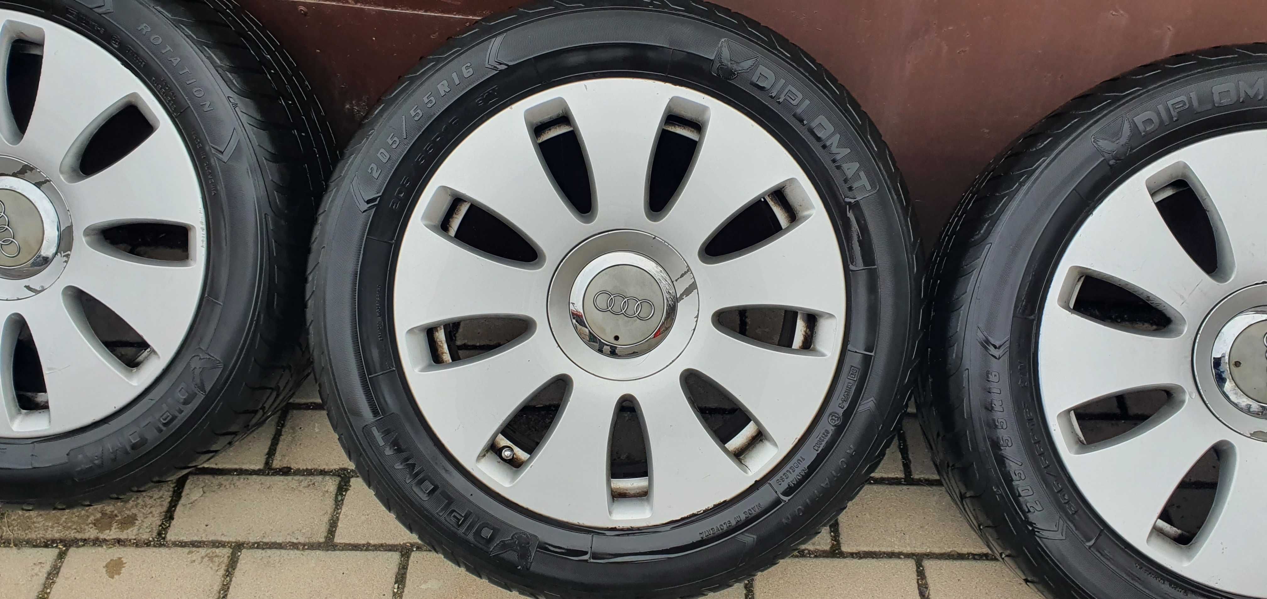 Alufelgi Audi S-Line 16" z oponami letnimi 205/55