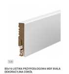 18 sztuk Listwa przypodłogowa nowa listwy MDF biała 80x16 mm