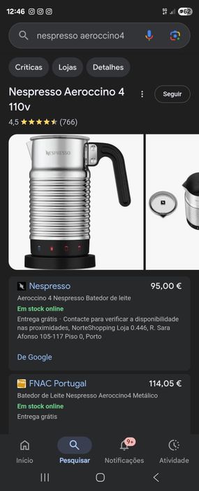 Nespresso Aeroccino 4 - Nunca usada