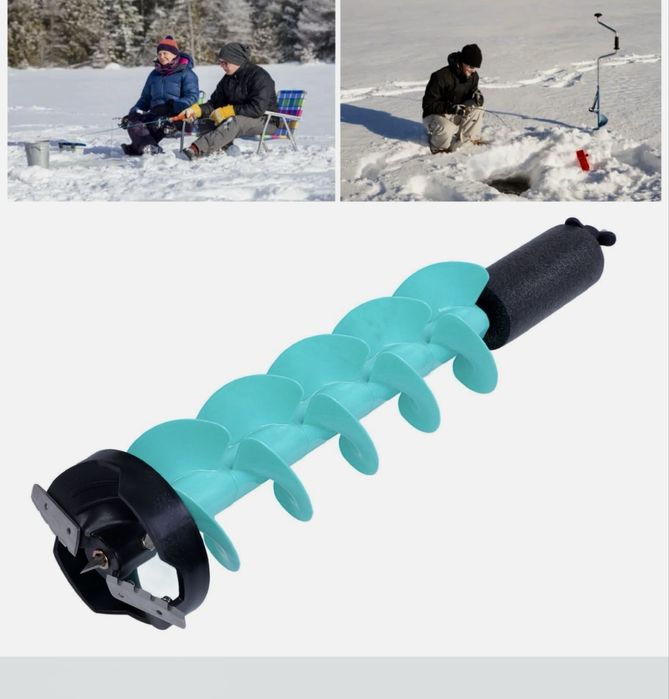 Ледобур Fishing ROI Ice Horn пластиковый под шуруповерт 130 мм