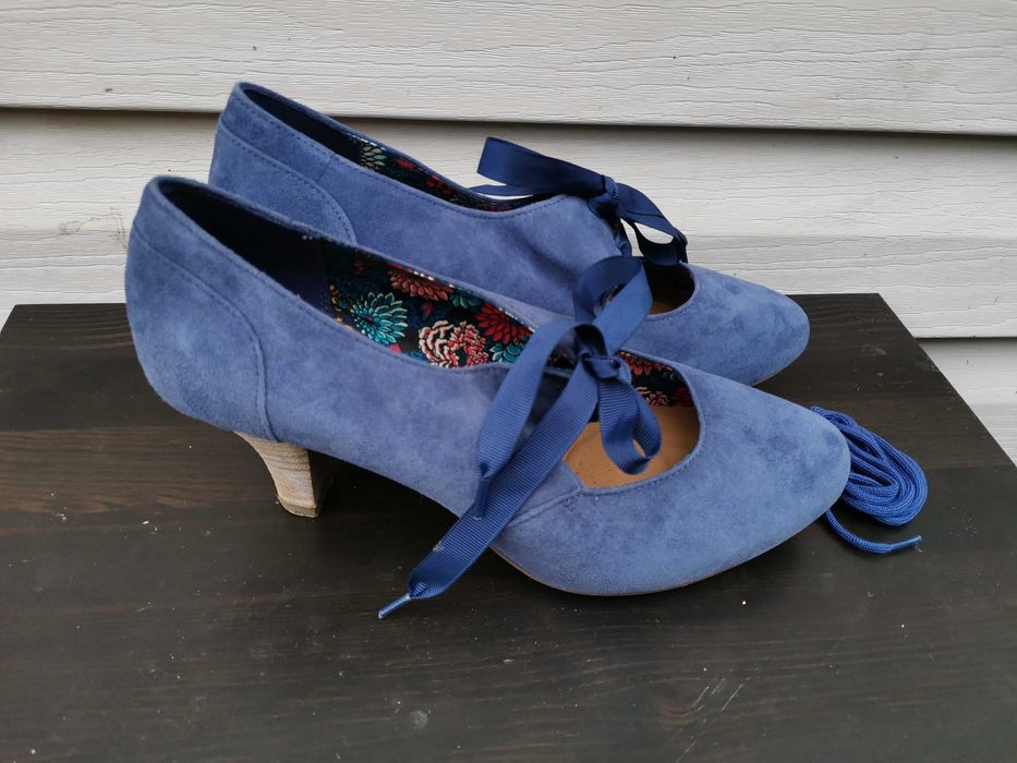 Buty damskie Clarks, czułenka wiązane, rozmiar 39,5