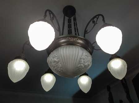 Candeeiro de tecto - estilo arte déco