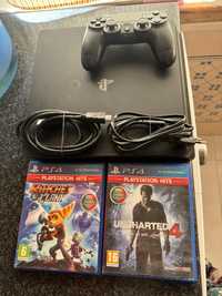 Vendo ps4 com todo e de oferta 2 jogos ou troco por tablet