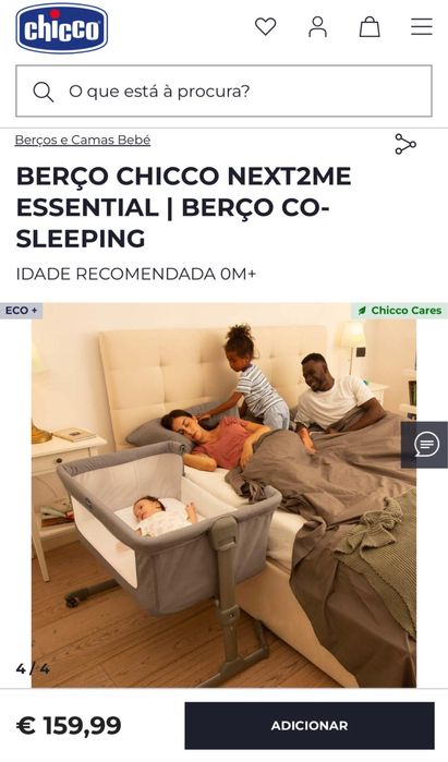 Berço da Chicco next2 me