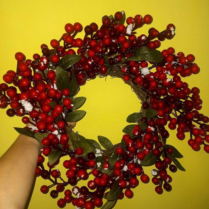 Вінок з ягодами калини, д 40 см