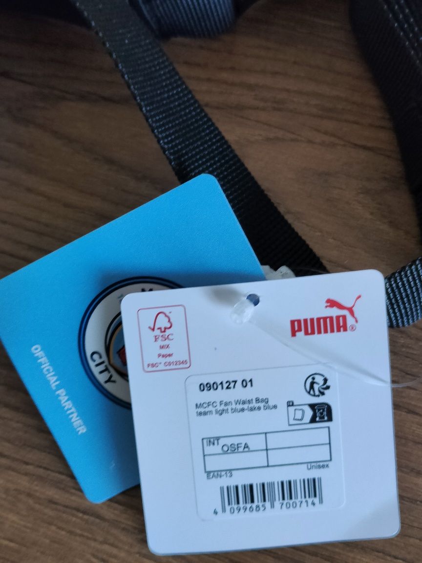Bolsa mala cintura adulto original Puma Manchester City edição mochila