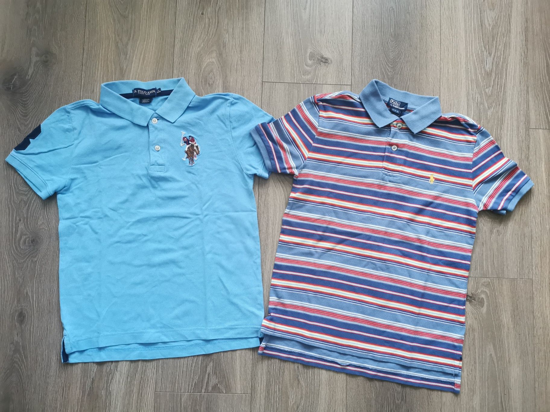 Polo by Larph Lauren i U. S. POLO ASSN dwie koszulki 152 dla chłopca