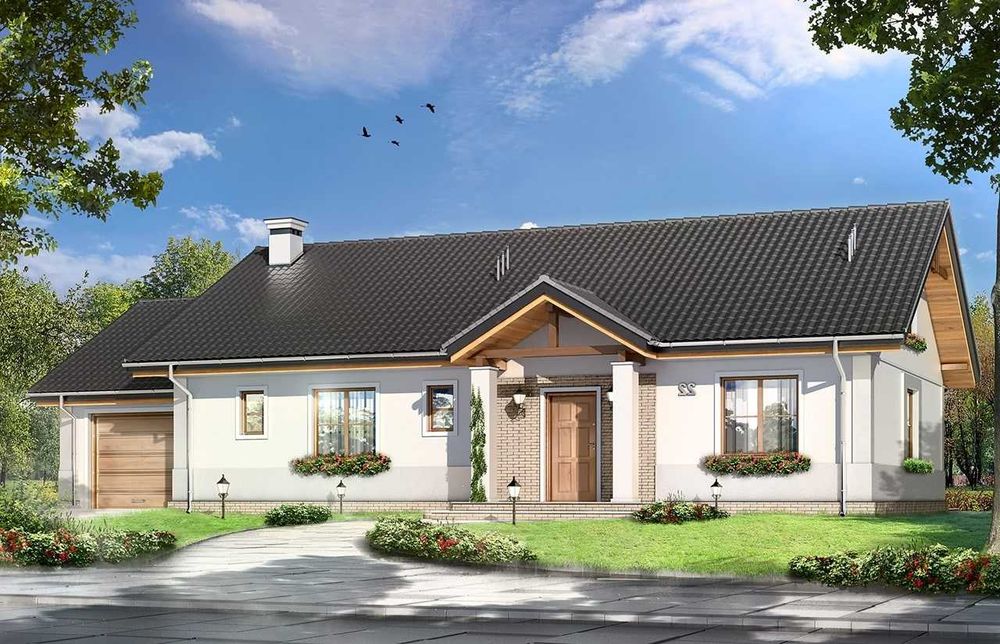 Nowy dom 114 m² ! 4 poje i garaż, wysoki standard - Głogowo k. Torunia