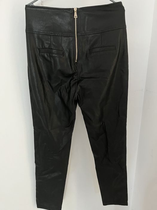 Spodnie eleganckie skórzane damskie