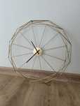 Metalowy zegar zloty srednica 50 cm