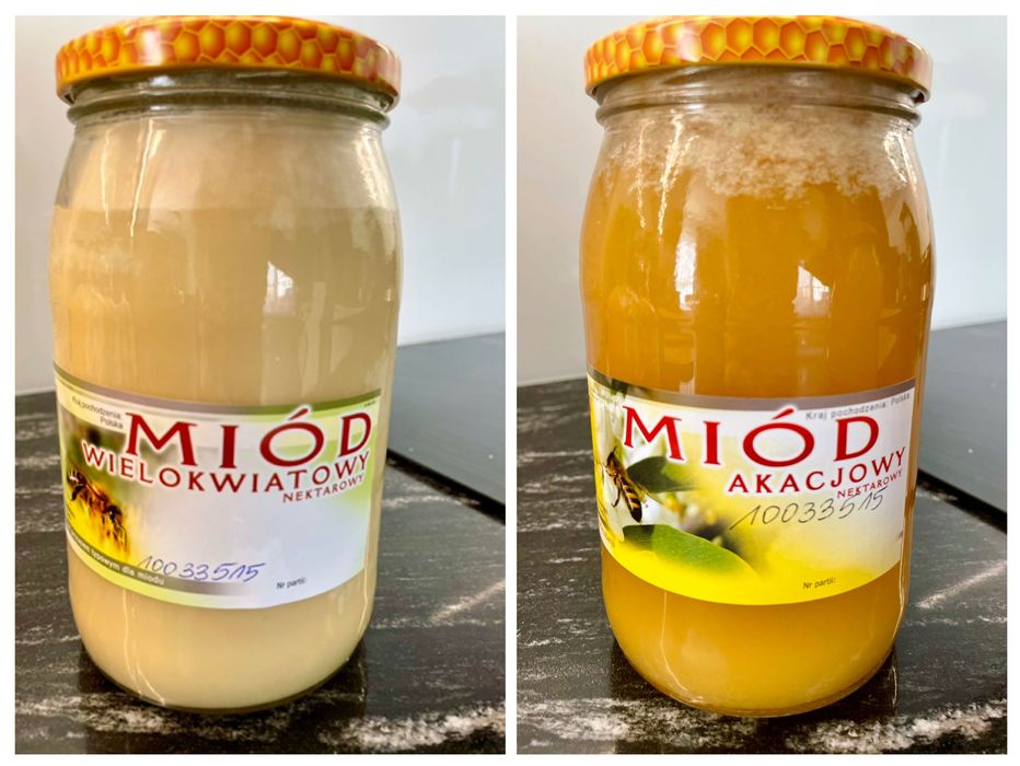 Miód akacjowy i wielokwiatowy z rodzinnej pasieki pod Łodzią