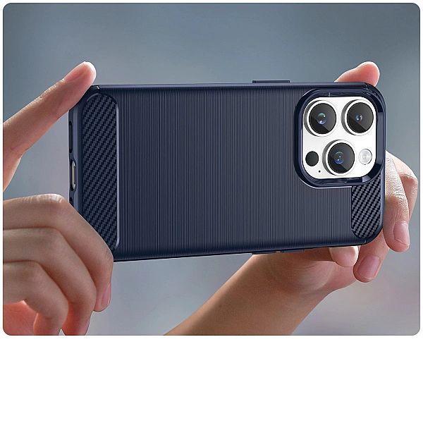 Carbon Case etui iPhone 14 Pro elastyczny żelowy pokrowiec na tył plec