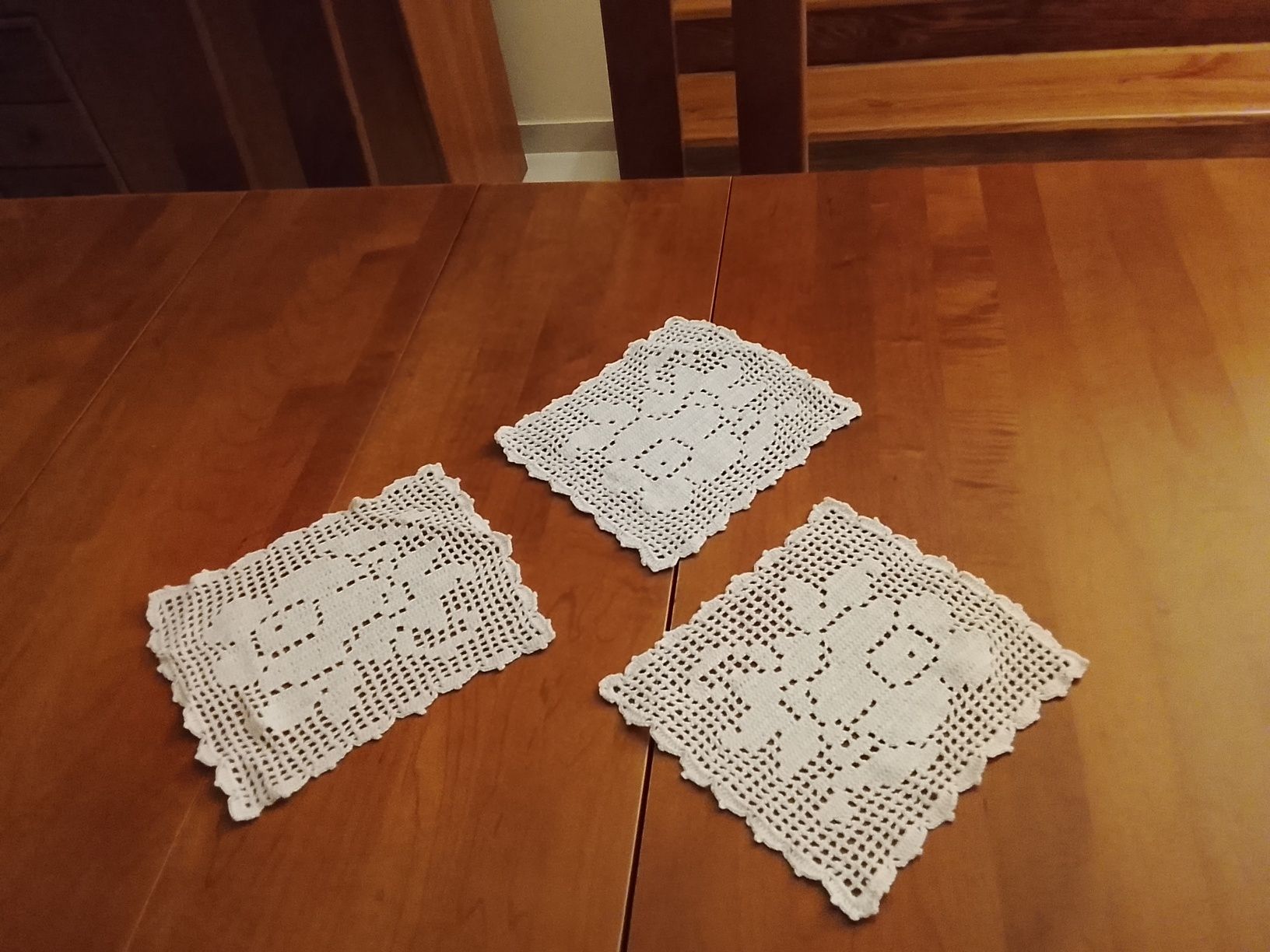 Conjunto de três naperons