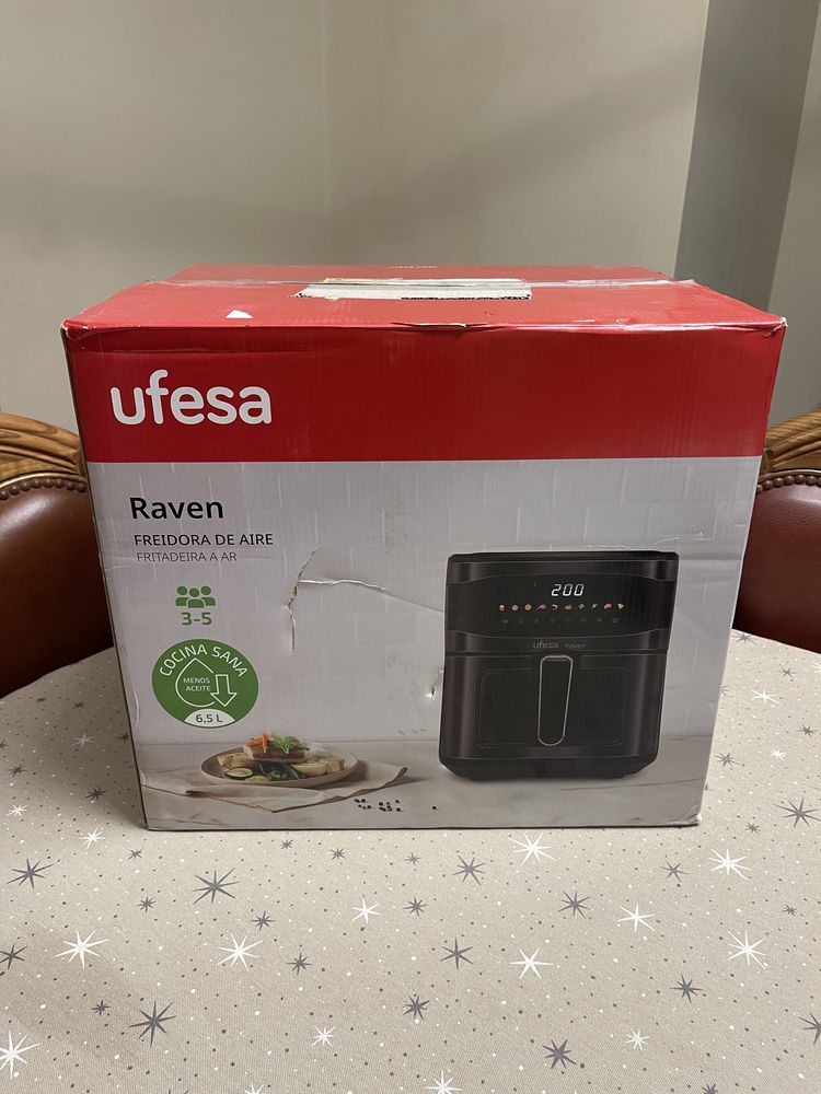 AirFryer UFESA Raven 6.5L - Nova c/Fatura
