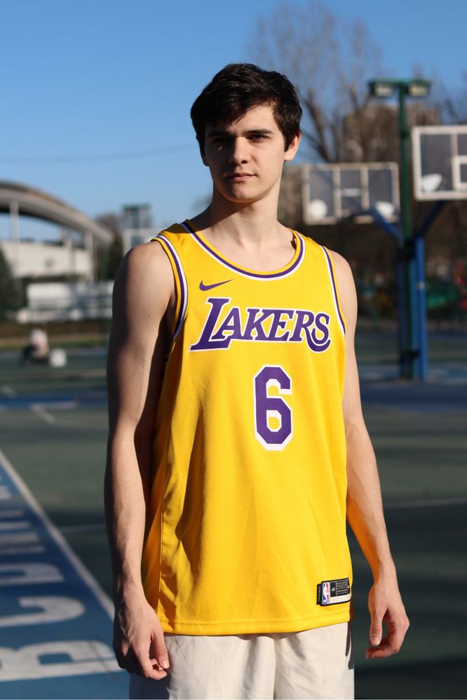 Баскетбольна майка (джерсі) NBA Lakers Lebron  футболка nike jordan